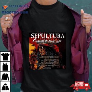 Sepultura Celebrating The Through Death Latin American Farewell Tour Tshirt