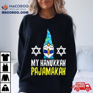 Shalom Gnome My Hanukkah Pajamakah Shirt