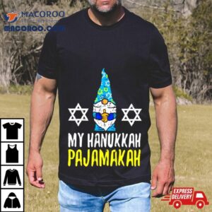 Shalom Gnome My Hanukkah Pajamakah Tshirt