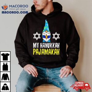 Shalom Gnome My Hanukkah Pajamakah Tshirt