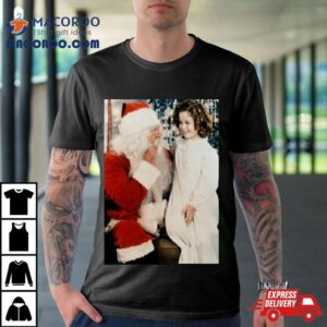 Shirley Temple And Santa Christmas Tshirt