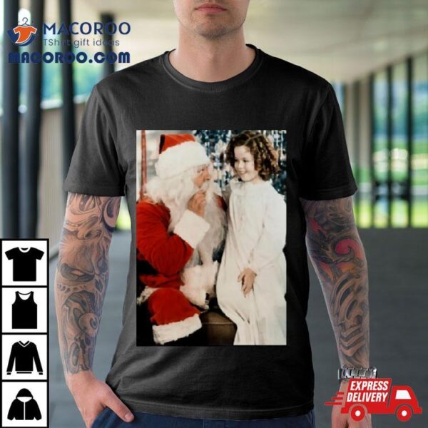 Shirley Temple And Santa Christmas Shirt