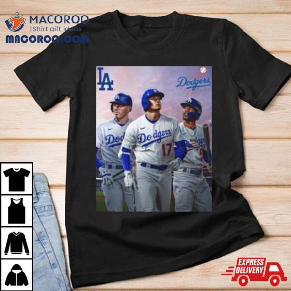 Shohei Ohtani Freddie Freeman Mookie Betts Mlb La Dodgers Vintage Baseball Shirt