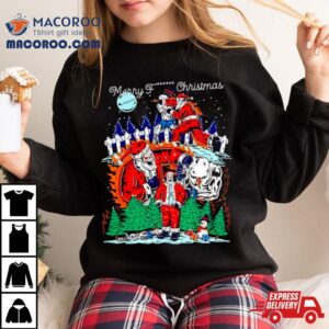 Skeleton Merry Fuck Christmas Shirt