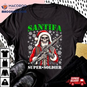 Skeleton Santifa Super Soldier Shirt Skeleton Santifa Super Soldier Shirt