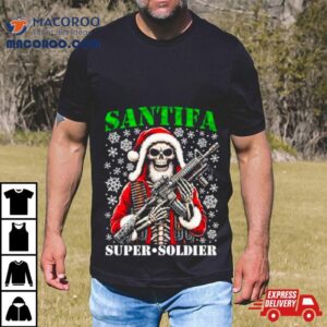 Skeleton Santifa Super Soldier Shirt