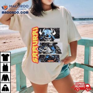 Skull Blue Eye Samurai Shirt