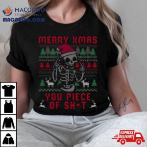 Skull Funny Christmas Tshirt