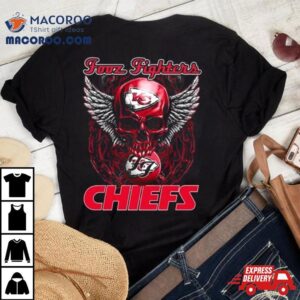 Skull Wings Fooz Fighters Kansas City Chiefs Tshirt