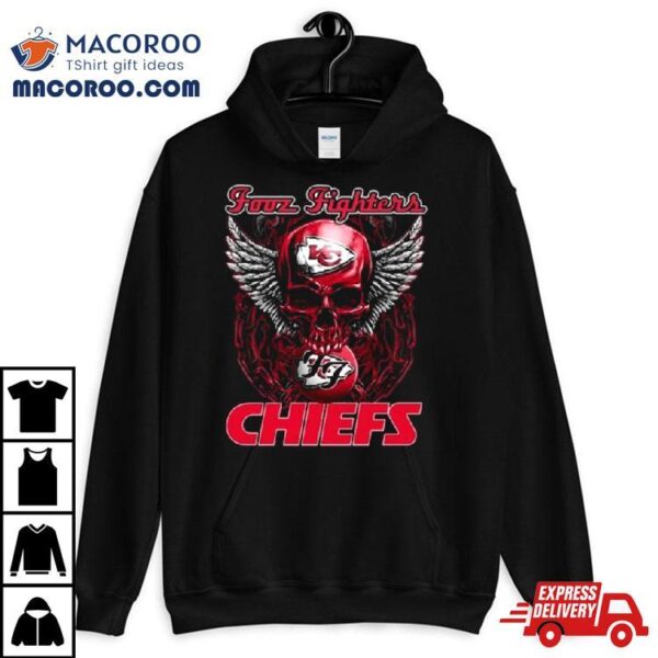 Skull Wings Fooz Fighters Kansas City Chiefs Shirt