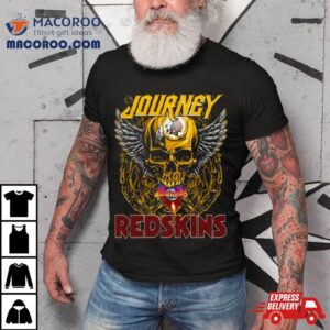 Skull Wings Journey Washington Redskins Tshirt