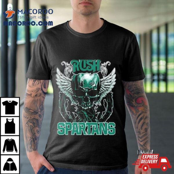 Skull Wings Rush Michigan State Spartans Shirt