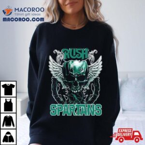 Skull Wings Rush Michigan State Spartans Tshirt