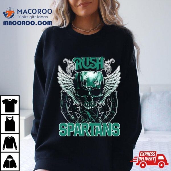 Skull Wings Rush Michigan State Spartans Shirt