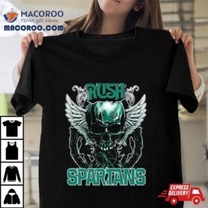 Skull Wings Rush Michigan State Spartans Tshirt