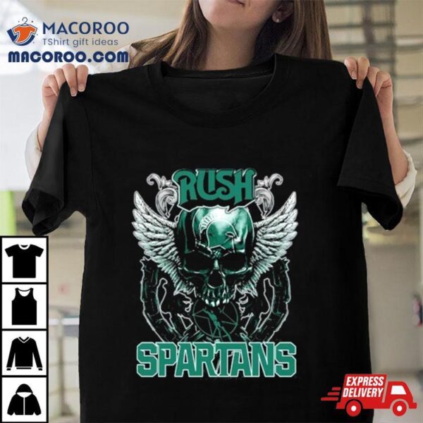 Skull Wings Rush Michigan State Spartans Shirt