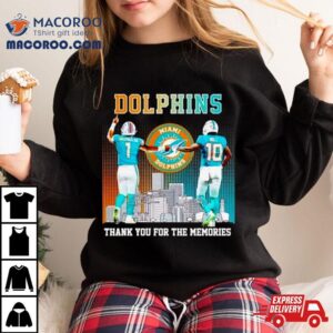 Skyline Miami Dolphins Tua Tagovailoa And Tyreek Hill Thank You For The Memories Tshirt