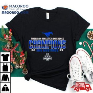 Smu Mustangs Aac Football Conference Champions Tshirt