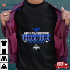 Smu Mustangs Aac Football Conference Champions Tshirt