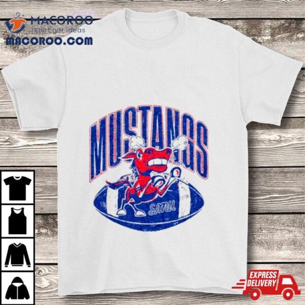 Smu Mustangs Angry Mustang Football Retro Shirt