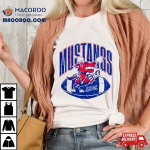 Smu Mustangs Angry Mustang Football Retro Tshirt