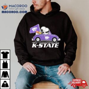 Snoopy And Woodstock Driving Car Kansas State Wildcats Bowl Champions Tshirt