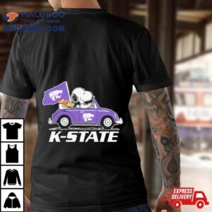 Snoopy And Woodstock Driving Car Kansas State Wildcats Bowl Champions Tshirt