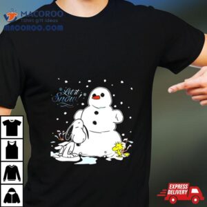 Snoopy And Woodstock Let It Snow Christmas 2023 Illustration Shirt
