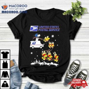 Snoopy And Woodstock Reindeers United States Postal Service Christmas Sweat Tshirt