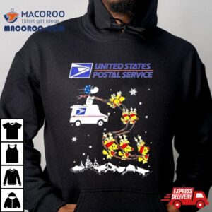 Snoopy And Woodstock Reindeers United States Postal Service Christmas Sweat Tshirt