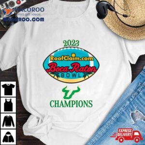 South Florida Bulls Roofclaim Boca Raton Bowl Champions Tshirt