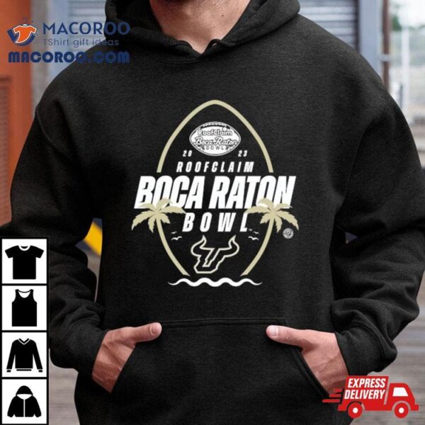 South Florida Bulls Football 2023 Roofclaim Boca Raton Bowl Shirt