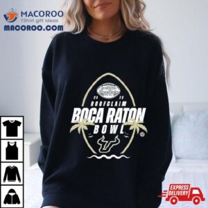 South Florida Bulls Football Roofclaim Boca Raton Bowl Tshirt