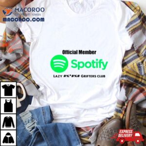 Spotify Lazy Grifters Club Tshirt