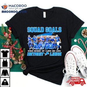 Squad Goals Detroit Lions Signatures Tshirt