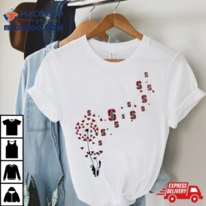 Stanford Cardinal Dandelion Flower Tshirt