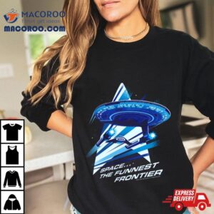 Star Trek Lower Decks Space The Funnest Frontier Starship Logo Tshirt