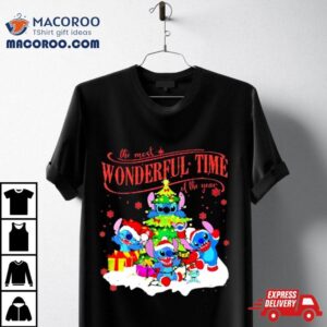 Stitch Santa Claus The Most Wonderful Time Of The Year Tshirt