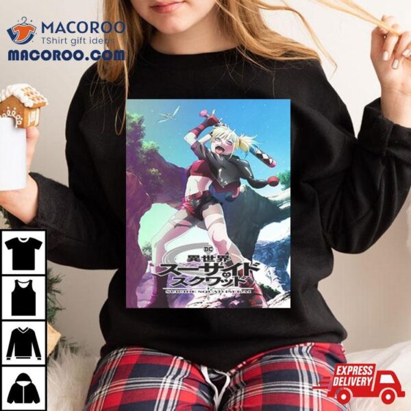Suicide Squad Isekai Original Anime Scheduled For 2024 Harley Quinn Poster T Shirt
