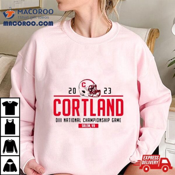 Suny Cortland Football 2023 Stagg Bowl Championship Shirt