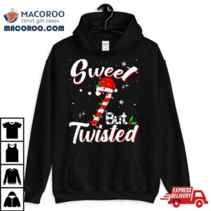 Sweet But Twisted Funny Christmas Candy Tshirt