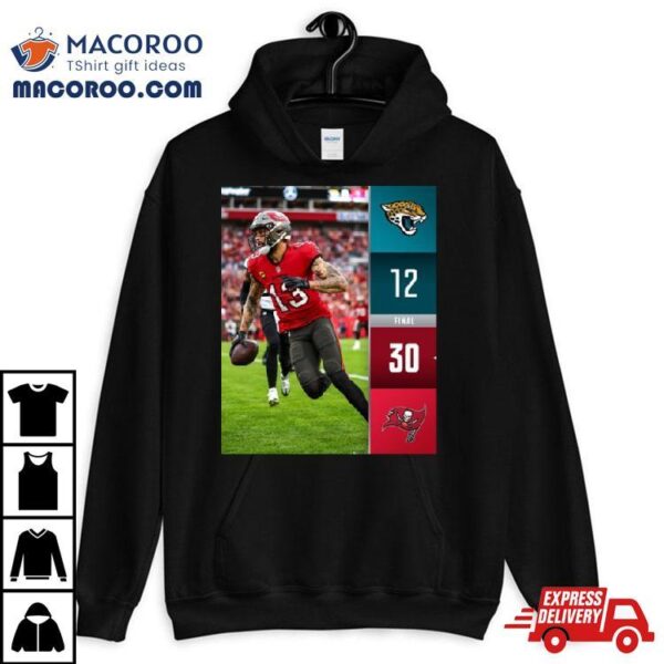 Tampa Bay Buccaneers Win 30 12 Jacksonville 2023 Nfl Final Score Shirt