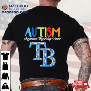 Tampa Bay Rays Autism Awareness Knowledge Power Tshirt