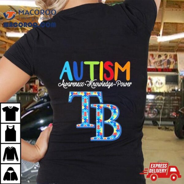 Tampa Bay Rays Autism Awareness Knowledge Power Shirt