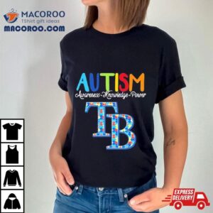 Tampa Bay Rays Autism Awareness Knowledge Power Tshirt