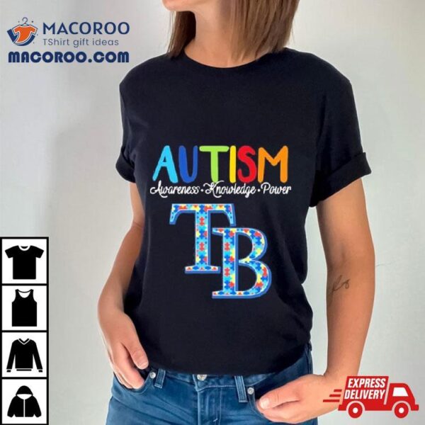 Tampa Bay Rays Autism Awareness Knowledge Power Shirt