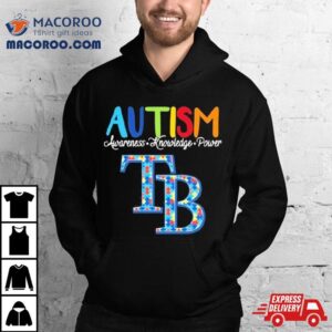 Tampa Bay Rays Autism Awareness Knowledge Power Tshirt