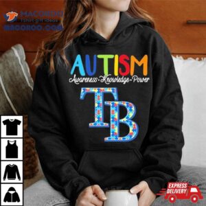 Tampa Bay Rays Autism Awareness Knowledge Power Tshirt