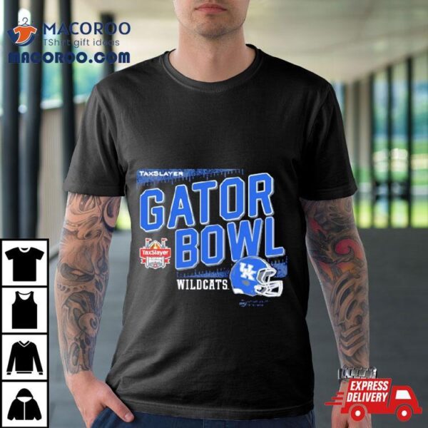 Taxslayer Gator Bowl 2023 Kentucky Wildcats Helmet Shirt