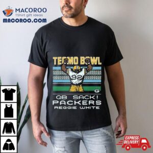 Tecmo Bowl Green Bay Packers Reggie White Qb Sack Tshirt